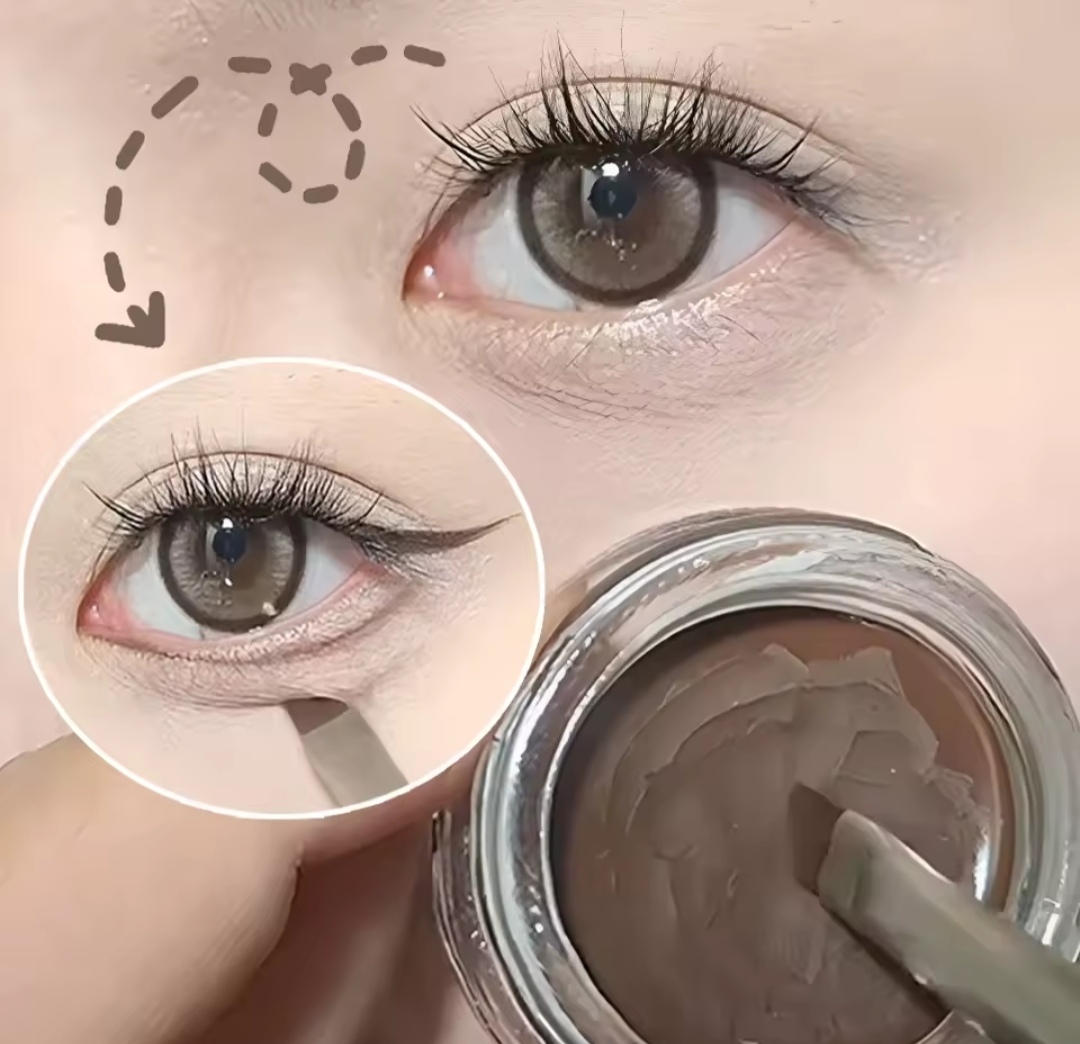 خط چشم و سایه ابرو کاسه ای